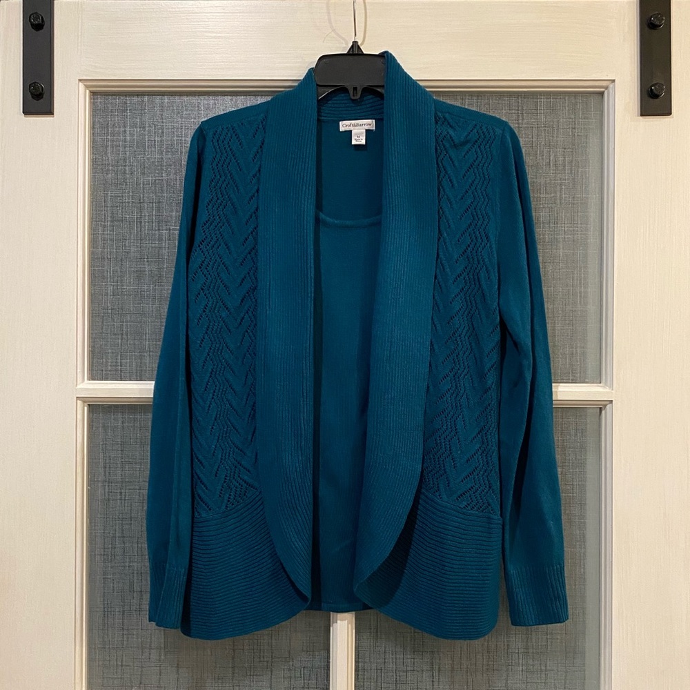 Croft and Barrow Teal Sweater- Medium